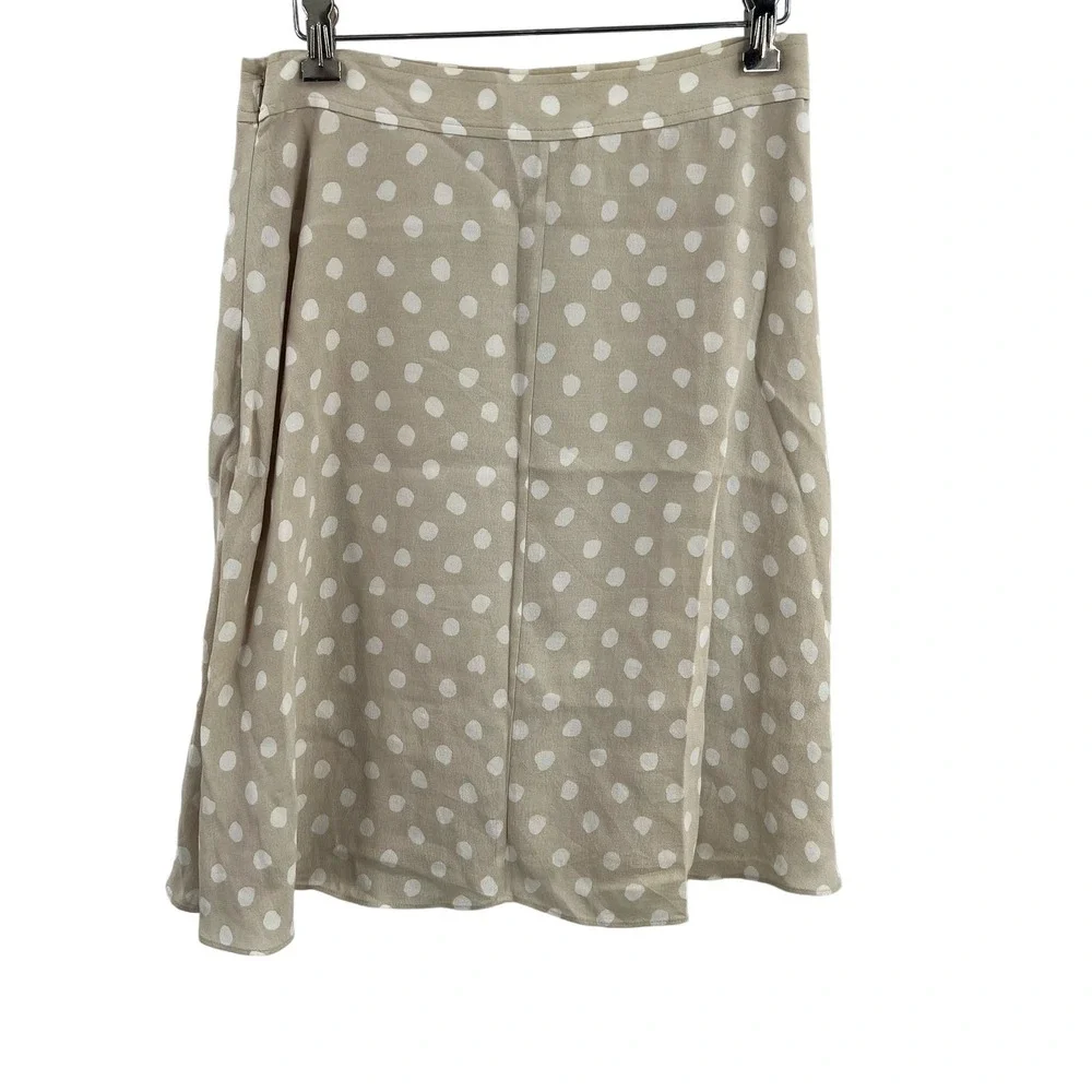 Kate Spade Polka Dot Circle Skirt Beige Size 4